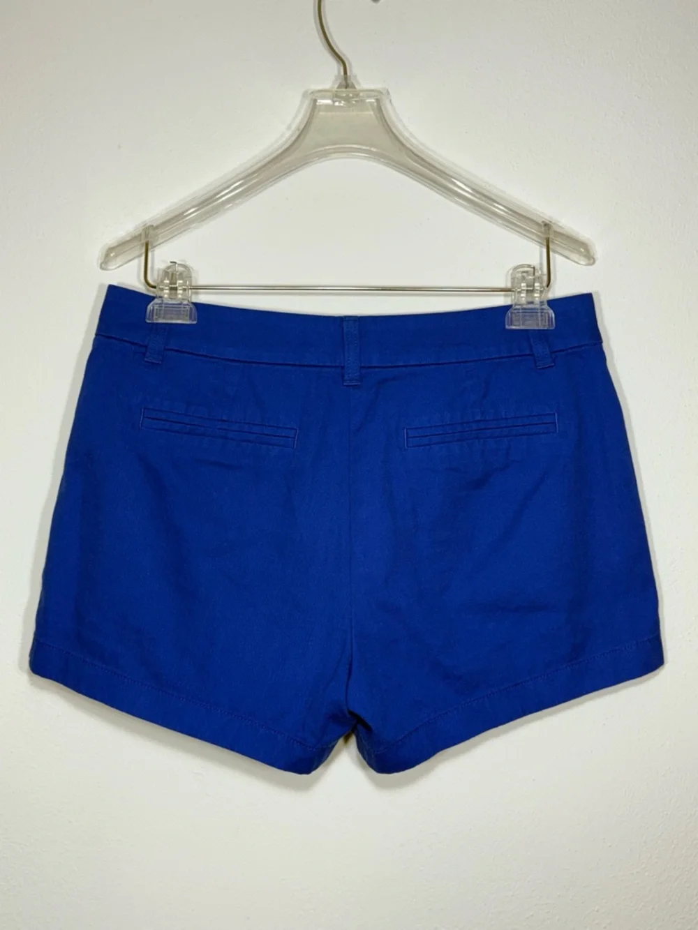 J.Crew Women's 3-Inch Chino Shorts in Bright Blue Size 4 - Picture 2 of 6